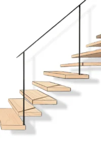 schody wsporniki z cieniem