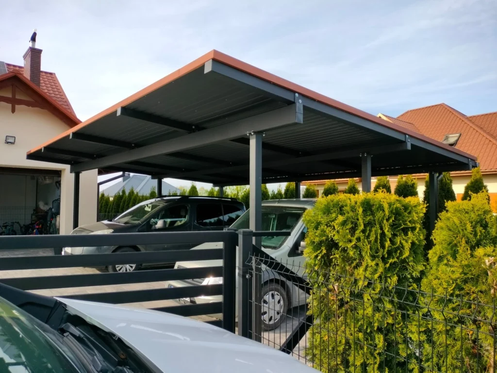 Doppelcarport ohne Solaranlage