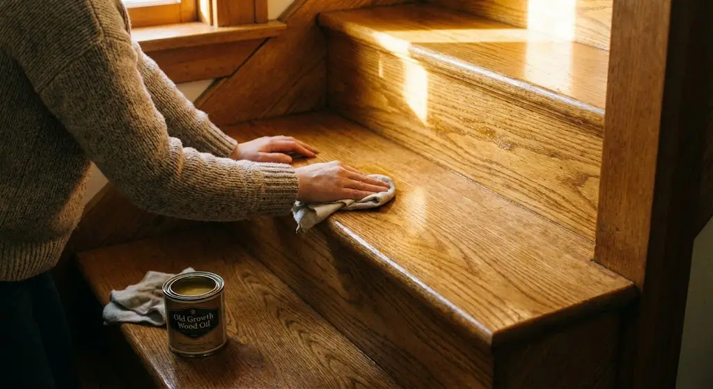 Eichenholzstufen ölen Eichenholzstufen ölen